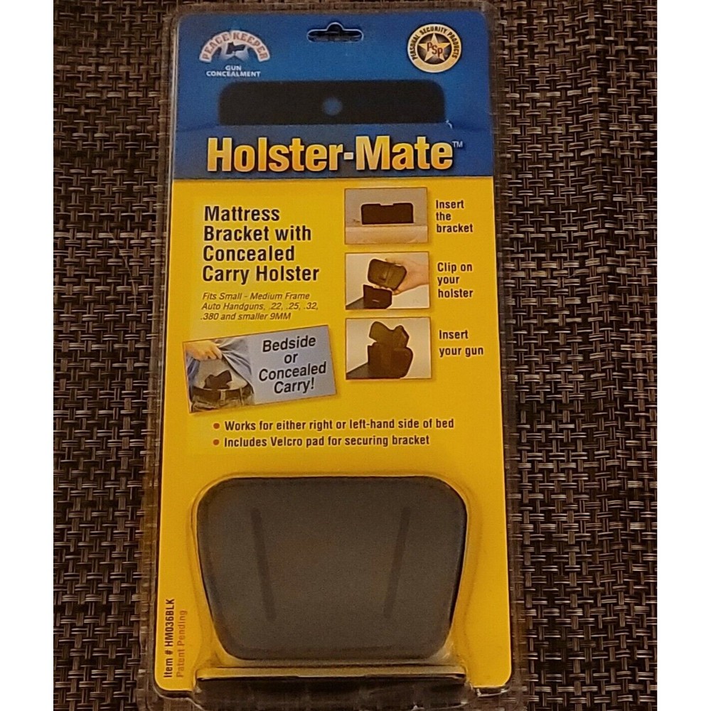 PSP Peace Keeper Holster Mate Mattress Bracket with 036 Concealed Carry Holster